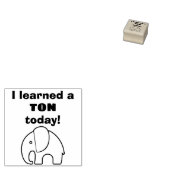 Ich habe heute eine TON-Briefmarke gelernt Gummistempel (Stempel)