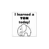 Ich habe heute eine TON-Briefmarke gelernt Gummistempel (Prägung)