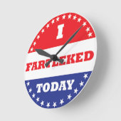 Ich habe heute Fartleed Runde Wanduhr (Winkel)