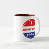 Ich habe heute fast geknackt zweifarbige tasse (VorderseiteRechts)