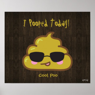 Ich habe heute Gekackt! - Cool Poo Poster