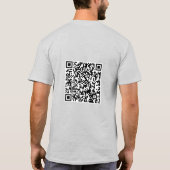 Ich habe heute Gekackt, Emoji Proctology QR Code K T-Shirt (Rückseite)