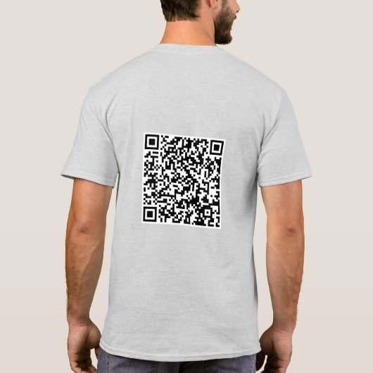 Ich habe heute Gekackt, Emoji Proctology QR Code K T-Shirt (Rückseite)