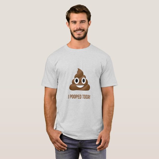 Ich habe heute Gekackt, Emoji Proctology QR Code K T-Shirt (Vorne ganz)