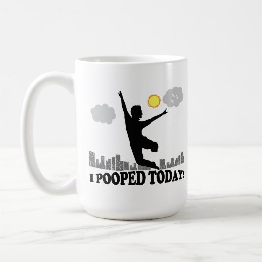 Ich habe heute Gekackt Kaffeetasse (Links)