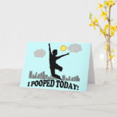 Ich habe heute Gekackt Karte (Gelbe Blume)