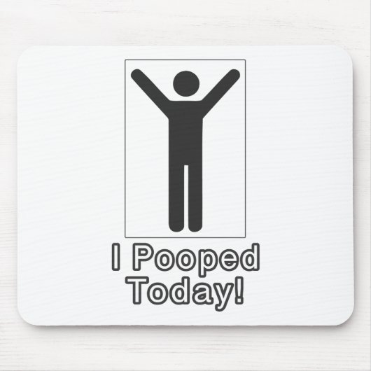 Ich habe heute gekackt mousepad (Vorne)
