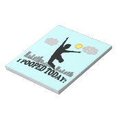 Ich habe heute Gekackt Notizblock (Rotiert)