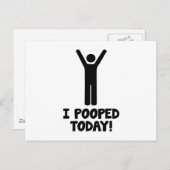 Ich habe heute Gekackt! Postkarte (Vorne/Hinten)