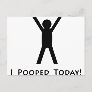 Ich habe heute Gekackt Postkarte