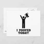 Ich habe heute Gekackt! Postkarte (Vorne/Hinten)