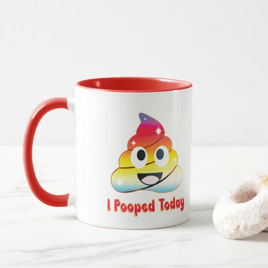 ich habe heute gekackt tasse (Mit Donut)