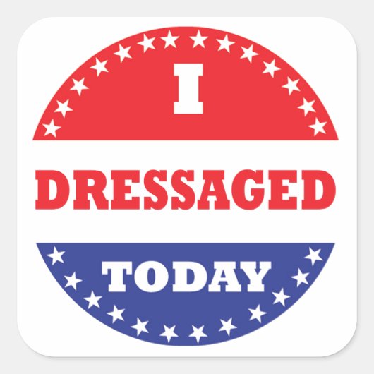 Ich habe heute gekocht quadratischer aufkleber (Vorderseite)