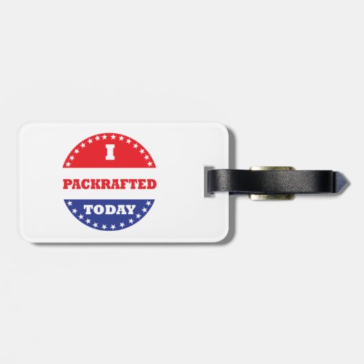 Ich habe heute gepäckanhänger (Rückseite horizontal)