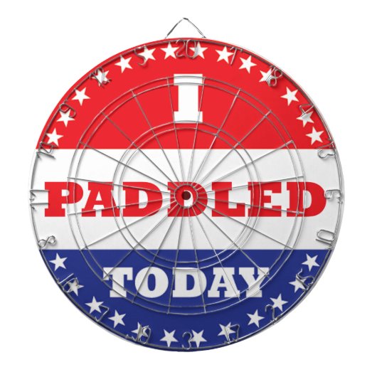 Ich habe heute gepaddelt dartscheibe (vorne)