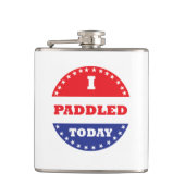 Ich habe heute gepaddelt flachmann (Vorderseite)