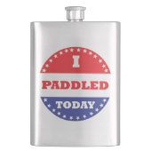 Ich habe heute gepaddelt flachmann (Vorderseite)