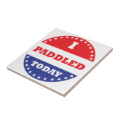 Ich habe heute gepaddelt fliese (Seite)