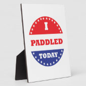 Ich habe heute gepaddelt fotoplatte (Seite)