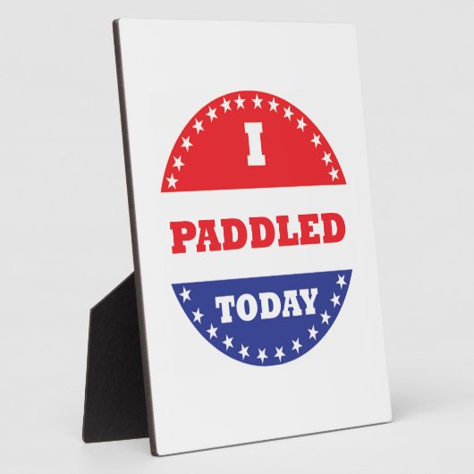 Ich habe heute gepaddelt fotoplatte (Seite)