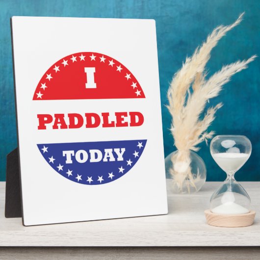 Ich habe heute gepaddelt fotoplatte (Seite)