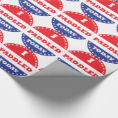 Ich habe heute gepaddelt geschenkpapier (Ecke)