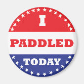 Ich habe heute gepaddelt magnet (Vorne)