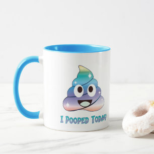 ich habe heute gepoppt tasse