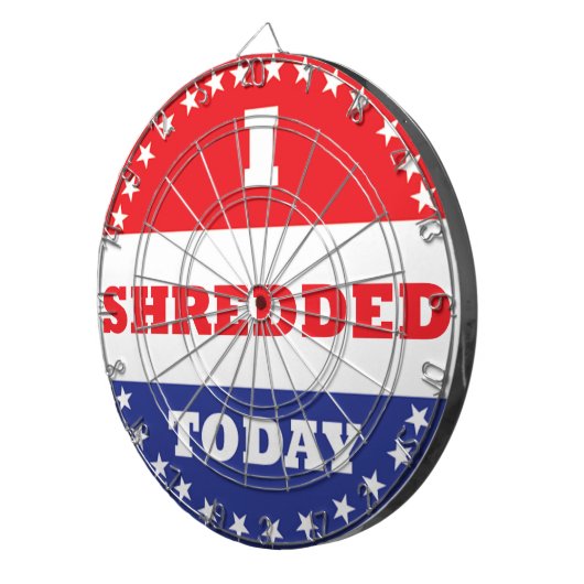 Ich habe heute geschreddert dartscheibe (Vorderseite rechts)