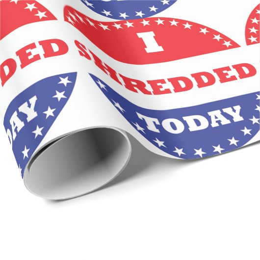 Ich habe heute geschreddert geschenkpapier (Rolleneckpunkt)