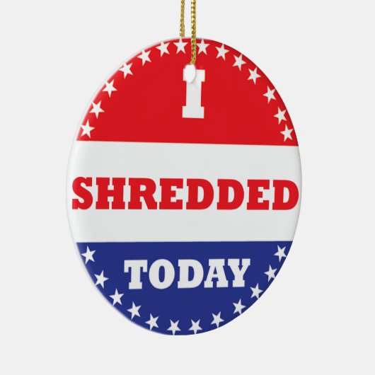 Ich habe heute geschreddert keramik ornament (Rechts)