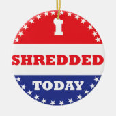 Ich habe heute geschreddert keramik ornament (Vorne)