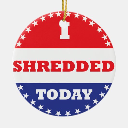 Ich habe heute geschreddert keramik ornament (Vorne)