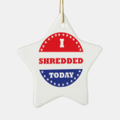 Ich habe heute geschreddert keramikornament (Rechts)