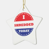 Ich habe heute geschreddert keramikornament (Links)