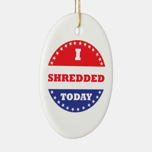 Ich habe heute geschreddert keramikornament (Rechts)