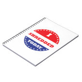 Ich habe heute geschreddert notizblock (Linke Seite)