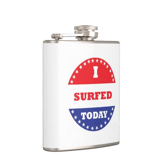 Ich habe heute gesurft flachmann (Rechts)