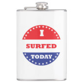 Ich habe heute gesurft flachmann (Vorderseite)