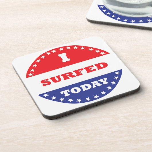 Ich habe heute gesurft getränkeuntersetzer (Linke Seite)