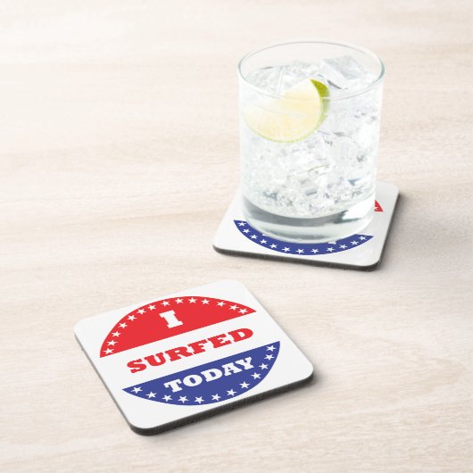 Ich habe heute gesurft getränkeuntersetzer (Rechte Seite)