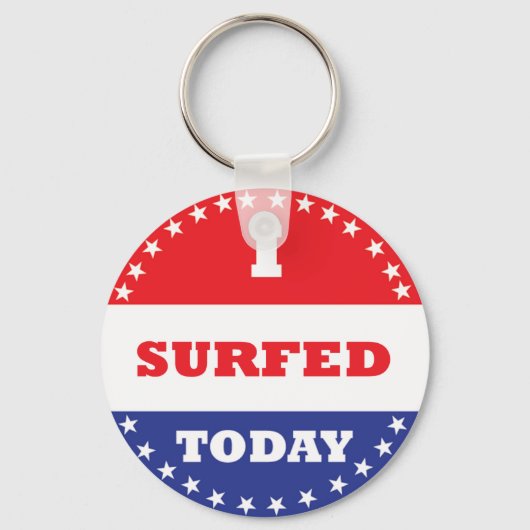 Ich habe heute gesurft schlüsselanhänger (Vorderseite)