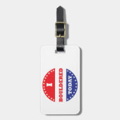 Ich habe heute gezählt gepäckanhänger (Vorderseite vertikal)