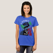 Ich habe heute mit meiner Brieftasche abgestimmt T-Shirt (Vorne ganz)