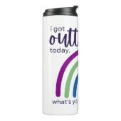 Ich habe heute Outta Bed Got Thermosbecher (Nach links gedreht)