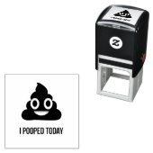 Ich habe heute Poo Emoji Gekackt Permastempel (Beispiel)