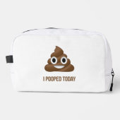 Ich habe heute Poo Emoji Gekackt Waschbeutel (Vorderseite)
