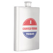 Ich habe heute Turns Carven Flachmann (Rechts)