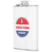 Ich habe heute Turns Carven Flachmann (Links)