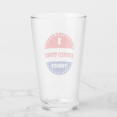 Ich habe heute Turns Carven Glas (Rückseite)